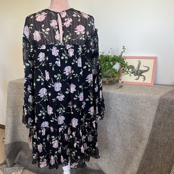 Ulla Johnson Silk Dahlia Rose Floral Print Dress Sz 0 but roomy. Pls see photos. - Picture 6 of 11